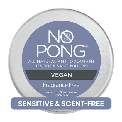 US No Pong Fragrance Free Vegan 35g Tins