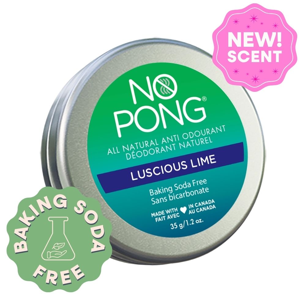No Pong Luscious Lime Bicarb Free 35g tin Made in CA